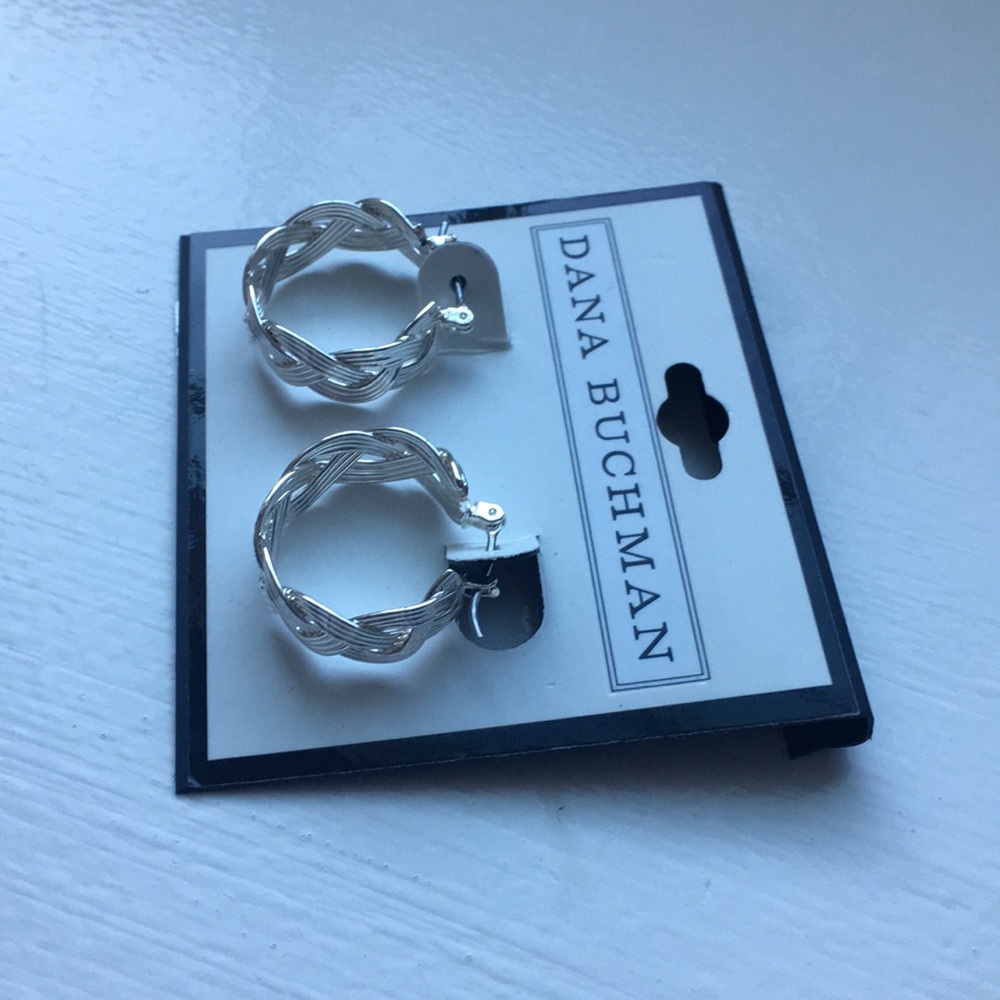 Silver hoop earrings